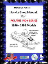 Polaris 1996 1997 1998 Indy Series Snowmobile Service /Maintenance Manual picture