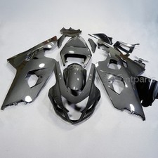 Black Glossy Carbon Fiber Fairing Kit For Suzuki GSXR600 GSXR750 2004-2005 ABS picture
