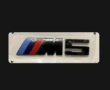 Genuine BMW M5 F10 F90 Gloss Black Rear Trunk Emblem – M5 Badge Logo Decal picture