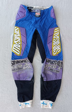 Sinisalo SCD4 Finland Suzuki Sigi mens RARE vintage Blue Motocross Pants size 32 picture