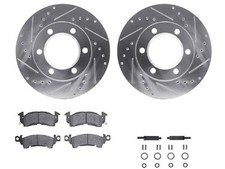 For 1975-1978 GMC K15 Brake Pad and Rotor Kit Front Dynamic Friction 34851DMRS picture