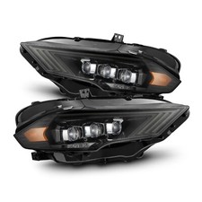 For 18-23 Ford Mustang AlphaRex Nova Alpha Black LED Projector Headlights Lamps picture