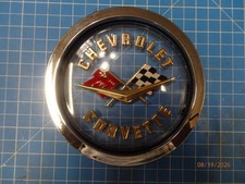58-62 Fits Chevy Corvette Front Or Rear Gold Emblem - No Back Plate picture