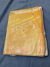 Volkswagen Official Service Manual Type 1 Beetle Super Beetle Karmann Ghia 70-79 picture