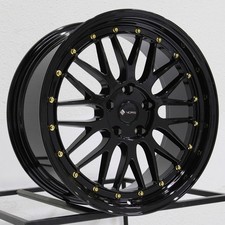 One 18x8 Vors VR8 5x114.3 35 Gloss Black Wheel Rim 73.1 picture