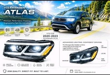 ✅2020-2023 VW Volkswagen Atlas👉 OEM left Driver Side Headlight DRL Defective  picture