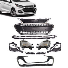 Fits Chevrolet Spark 19-22 Front Grille/Fog Lamp DRL/Bracket/Bumper Cover 11PCS picture