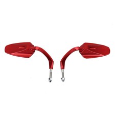 Red Motorcycle Rear View Mirrors for Harley Touring Road King Electra Glide FLHR picture
