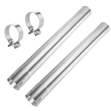 2pcs 3 Inch Stainless Steel Exhaust Tube 22.8