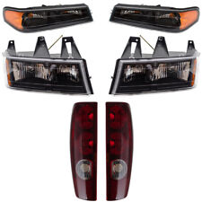 6 Pc Set Headlights Tail Lights w/ Park Signal Lamps for 04-12 Colorado Canyon picture