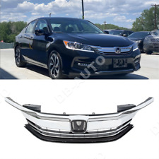 Chrome Front Bumper Upper Grille Grill For Honda Accord Sedan 4D 2016 2017 picture