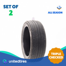 Set of (2) Used 215/45R18 Hankook Kinergy GT 89V - 7/32 picture