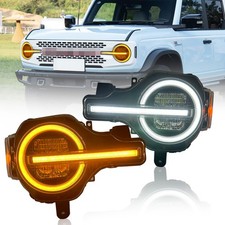 2PCS For Ford Bronco 2021-2025 Headlights Raptor Style Full LED Animation Lamp picture