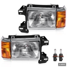 Headlight Assemblies 2 Assembly Compatible Bronco Truck 1987-1991 Halogen picture