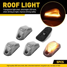 5x Clear Lens Roof Cab Marker Amber Lights Set For Dodge 2014-2023 RAM Promaster picture