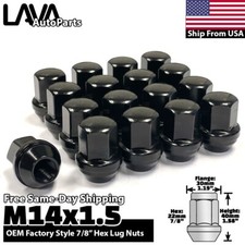 24x Black 14x1.5 Chevy OEM Factory Lug Nut Fit Silverado 1500 Tahoe Suburban picture