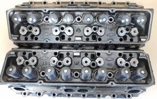 GM 14011034 SB Chevy Bowtie Cast Iron Heads, 2.02/1.60, 184CC Int, 64CC Chamber picture