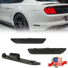 2PCS Smoked Lens Rear Side Marker Lights Reflectors For 2015-2022 Ford Mustang picture
