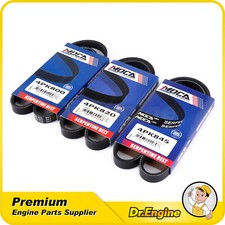 3X Drive Belt Set Fit 1996-2000 Honda Civic 1.6L A/C-Power Steering-Alternator picture