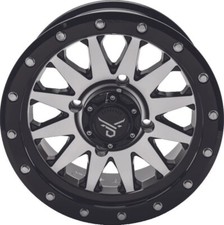 Quadboss Wagon 14x7 Wheel 5+2 4/137 Black Machined ATV UTV SXS 608555 QBS608555 picture