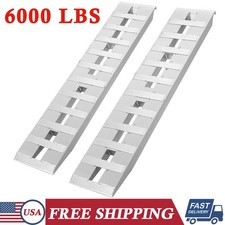 2Pcs Aluminum Ramps 6000 Lbs Heavy-Duty Ramps Universal Loading Ramp 60x12 Inch picture