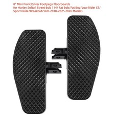 8'' Mini Front Driver Footpegs Floorboards for Harley Softail 2018-2026 Models picture