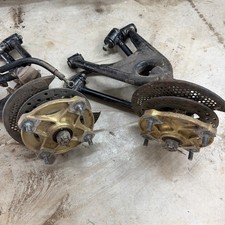 86 87 HONDA TRX 250 R OEM A ARMS HUBS SPINDLES GOOD picture
