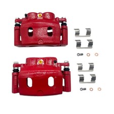 2× Red Caliper Front For Chevrolet Silverado 1500 2007-2018 Cadillac GMC S4918A picture