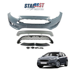 For 2015-2018 Ford Focus Front Lower Grille & Front Bumper Cover & Front Lips x3 picture