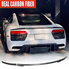 FOR AUDI R8 V10 COUPE GEN 2 16-22 REAR TRUNK SPOILER WING LIP REAL CARBON FIBER picture