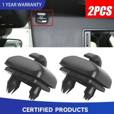 2X Sun Visor Black Clip Holder Hooks for Audi A3 S3 A4 S4 A5 S5 Q3 Q5 8U0857562A picture