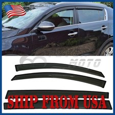 Fit 2011-2016 Kia Sportage Window Visors Rain Guards Wind Deflectors Smoke picture