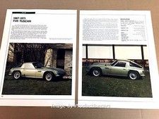 TVR Tuscan Original Car Review Print Article J671 1967 1968 1969 1970 1971 picture