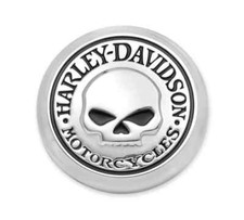 NEW GENUINE HARLEY DAVIDSON WILLIE G SKULL MEDALLION STICK IT METAL picture