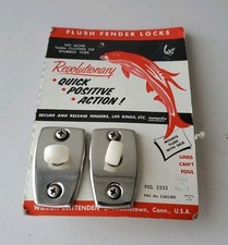 NOS FISHING BOAT FLUSH FENDER LOCKS WILCOX CRITTENDEN VINTAGE BOATING picture