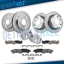 Front Rear Disc Rotors Brake Pads Rear Calipers for Silverado Sierra 1500 Tahoe picture