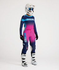 MX-27 Women's Thor Sportmode Merge Motocross Gear Set -Jersey&Pant- Navy/Fuschia picture
