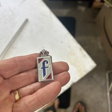 1987-1993 CADILLAC ALLANTE Pininfarina FRONT FENDER EMBLEM BADGE F LETTER picture