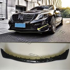 For Mercedes W222 S65 S63 AMG 2014-16 Black ABS Front Bumper Lower Molding Trim picture