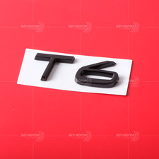 For Volvo T6 Rear Trunk Lid Letter Badge Nameplate Emblem Sport Gloss Black picture
