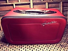 RARE🟣 ORIGINAL OeM PAGANI HUAYRA LUGGAGE CASE SCHEDONI LEATHER W/ CARBON FIBER picture