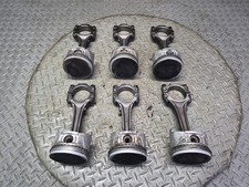 84-86 NISSAN Z31 300ZX VG30E NA SET OF 6 ENGINE PISTON W CONNECTING ROD OEM picture