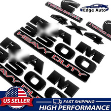 5Pcs Fender Rear Letter Badge For RAM 3500 Heavy Duty 4X4 Cummins Turbo Emblem picture