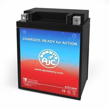 AJC Battery Compatible with Chrome Battery YB14A-A2 Powersports Battery picture