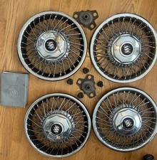 Set Of 4 Original Wire Hubcaps  From 1989 Buick Lesabre picture