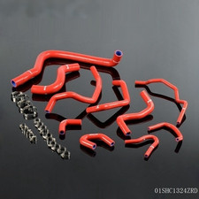 Red Silicone Radiator Heater Hose Kit Fit For 90-93 Honda Accord CB7 F22A F20A picture