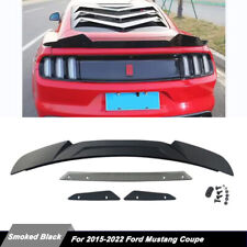 4x High-kick Wicker Bill Rear Trunk Spoiler Wing For 2015-22 Ford Mustang Coupe picture