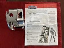 Harley Kuryakyn 1286 Chrome Front Left Side 4 Piston Caliper Skins Brake Cover picture