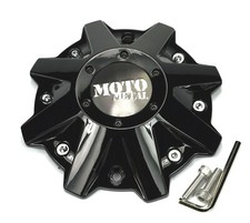 NEW Moto Metal Gloss Black Bolt On Wheel Center Cap 5/6/8 Lug MO201 MO970 picture