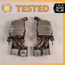 08-10 Mercedes W221 S63 CL63 AMG Exhaust Muffler Mufflers Tips Set OEM picture